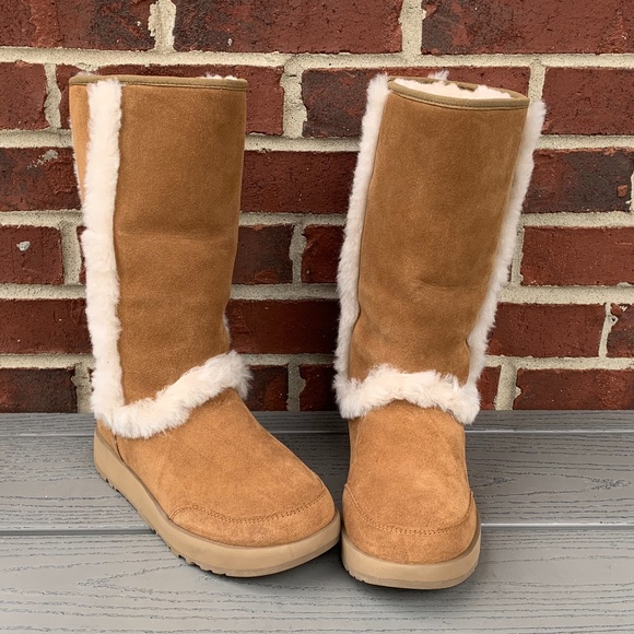 sundance revival genuine shearling boot